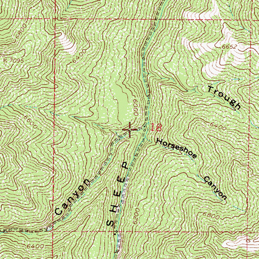 Topographic Map of Henholt Canyon, UT