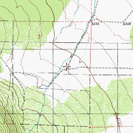 Topographic Map of Herbert Ranch, UT