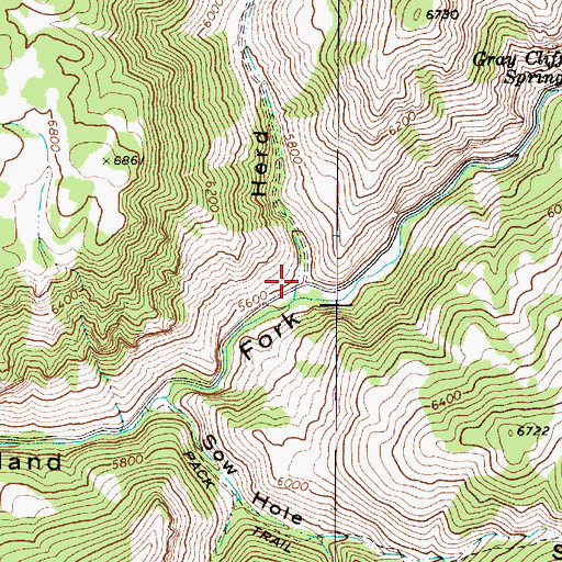 Topographic Map of Herd Hollow, UT