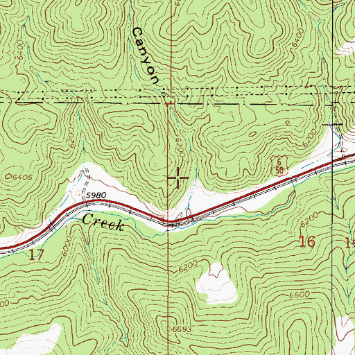 Topographic Map of Heslington Canyon, UT