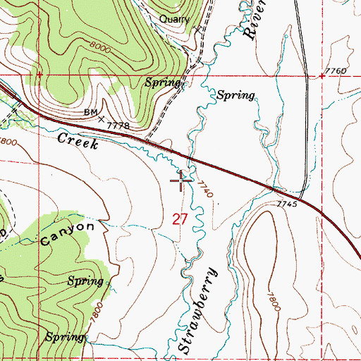 Topographic Map of Hobble Creek, UT