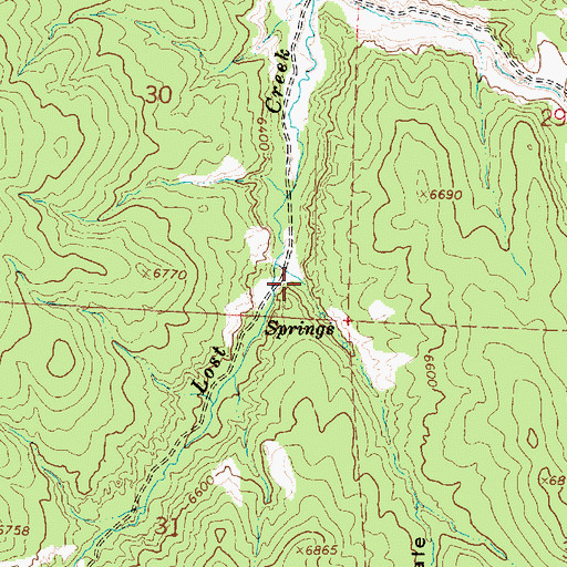 Topographic Map of Hock Swale, UT