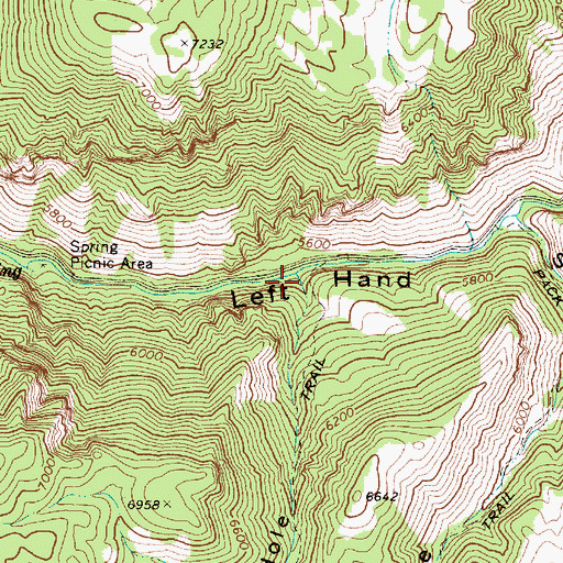 Topographic Map of Hog Hole, UT