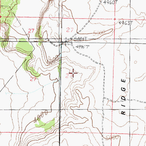 Topographic Map of Hole-in-the-Rock, UT
