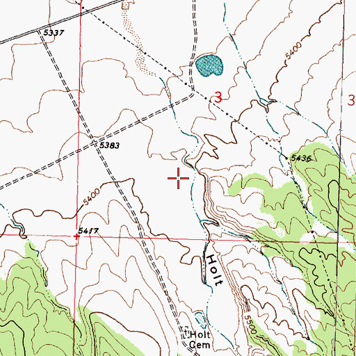 Topographic Map of Holt Canyon, UT
