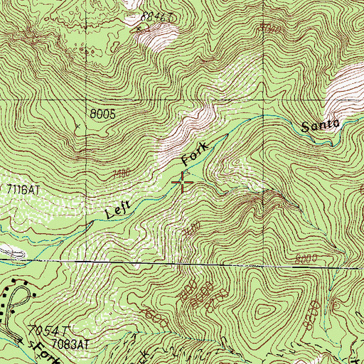 Topographic Map of Hop Canyon, UT