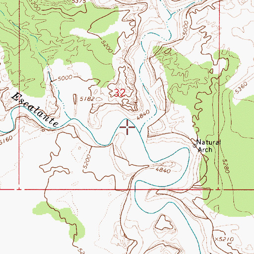 Topographic Map of Horse Canyon, UT