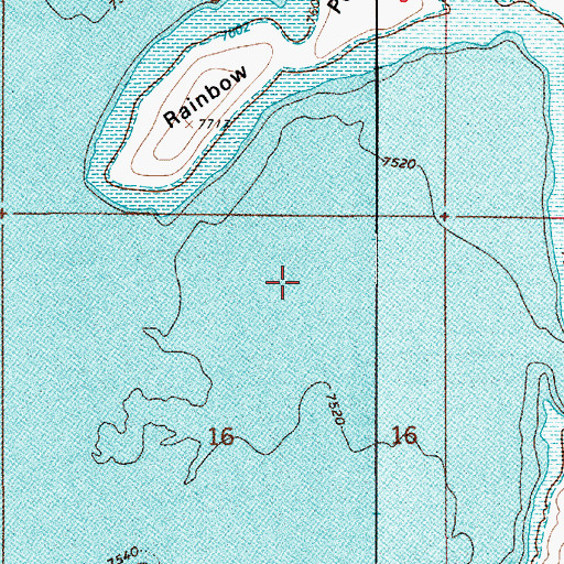 Topographic Map of Horse Creek, UT