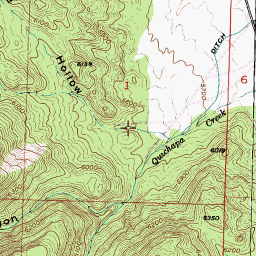Topographic Map of Horse Hollow, UT