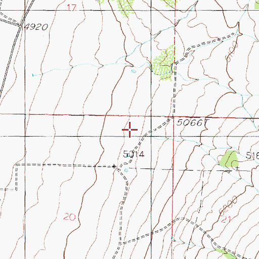 Topographic Map of Horse Hollow, UT