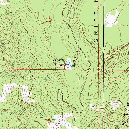 Topographic Map of Horse Lake, UT