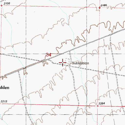 Topographic Map of Eagle Eye Substation, AZ
