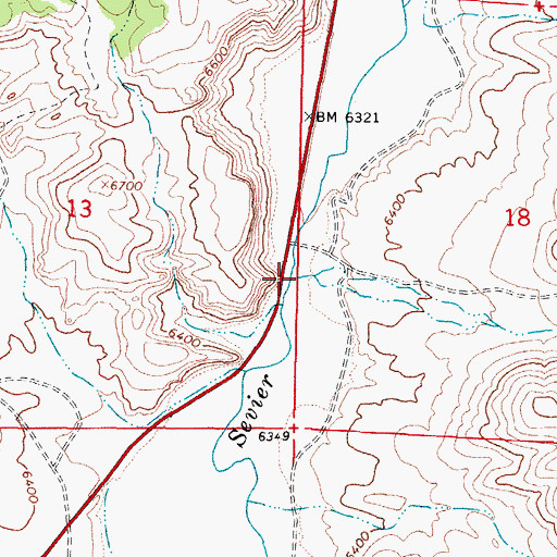 Topographic Map of Horse Valley, UT