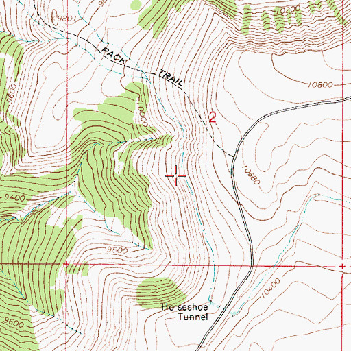 Topographic Map of Horseshoe Ditch, UT