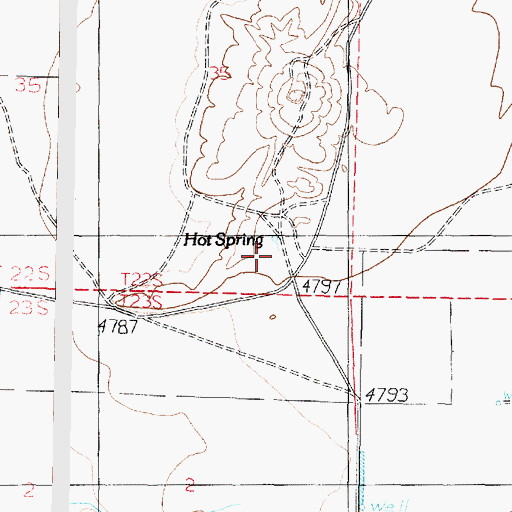 Topographic Map of Hot Spring, UT