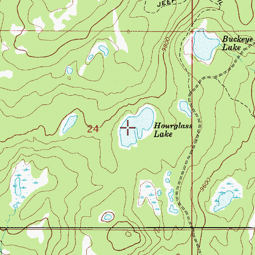 Topographic Map of Spectacle Lake, UT