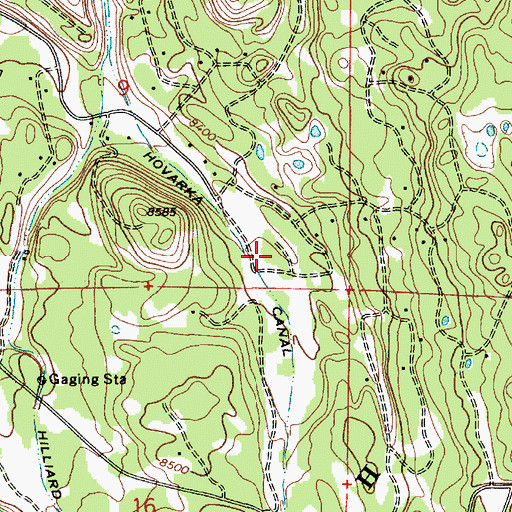 Topographic Map of Hovarka Canal, UT
