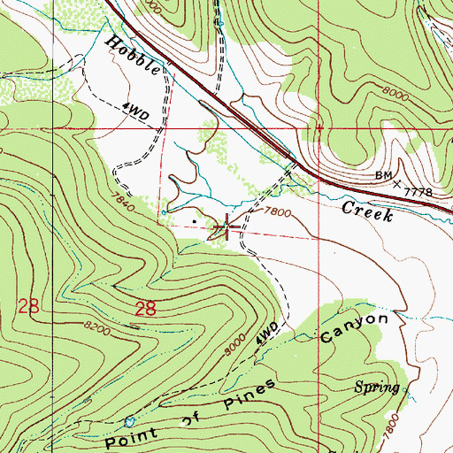 Topographic Map of Hub Guard Station, UT