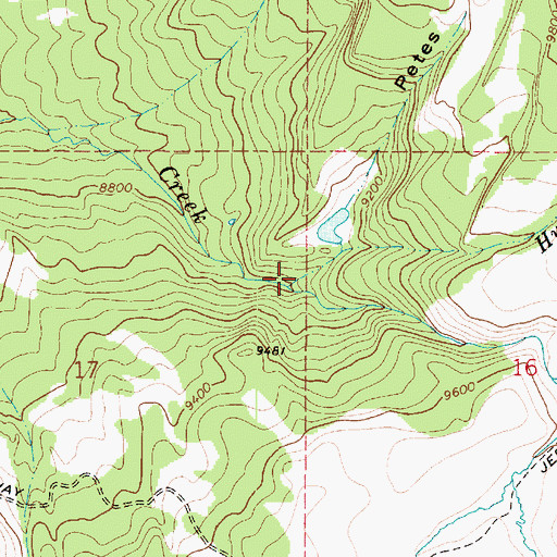 Topographic Map of Humphrey Spring, UT