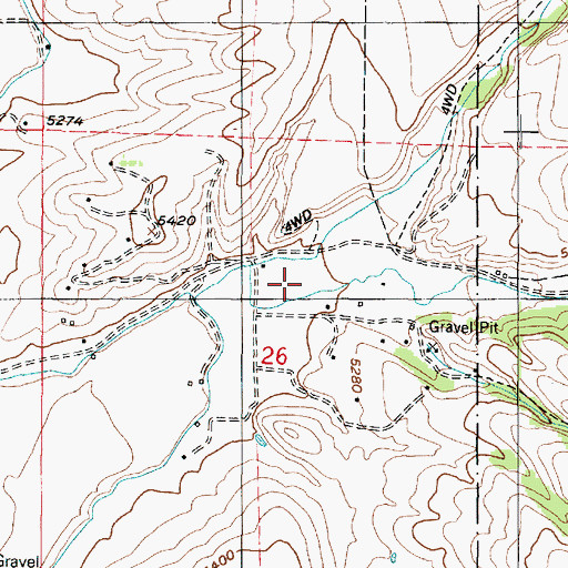 Topographic Map of Hyrum Canyon, UT