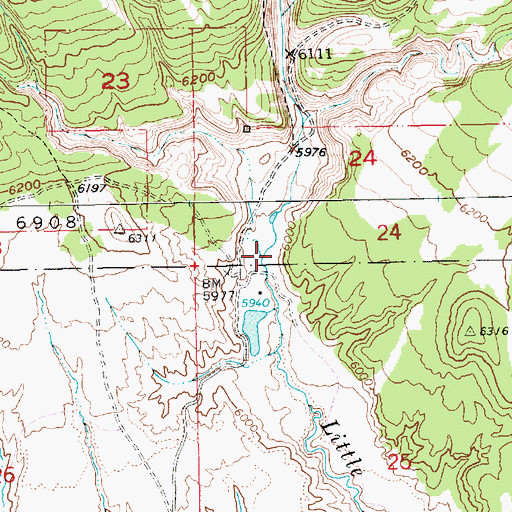 Topographic Map of Independence Canyon, UT
