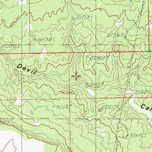 Topographic Map of Indian Canyon, UT