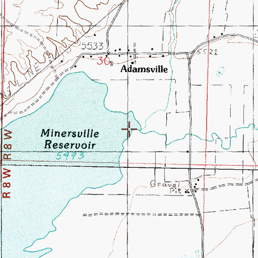 Topographic Map of Indian Creek, UT