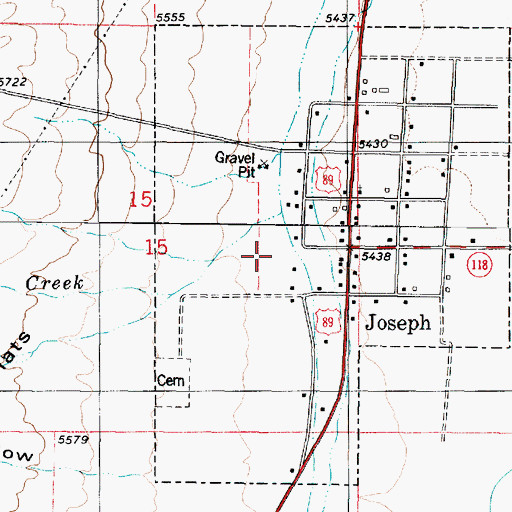 Topographic Map of Indian Creek, UT