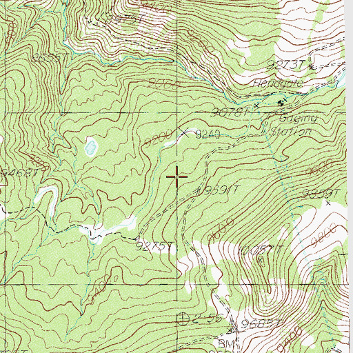 Topographic Map of Indian Creek Ranger Station, UT