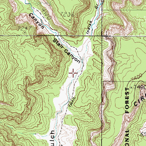 Topographic Map of Indian Gulch, UT