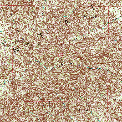 Topographic Map of Eagle Pass, AZ