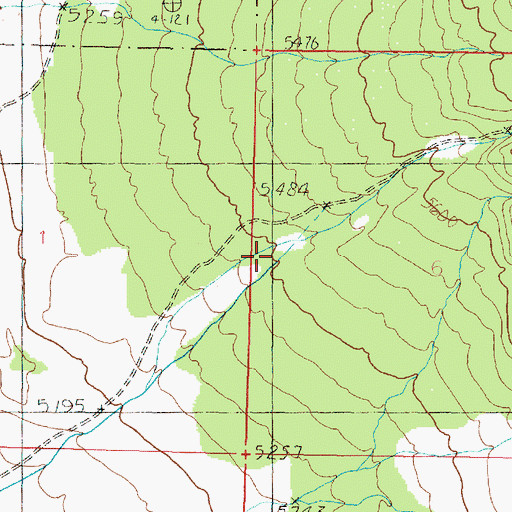 Topographic Map of Indian Hickman, UT