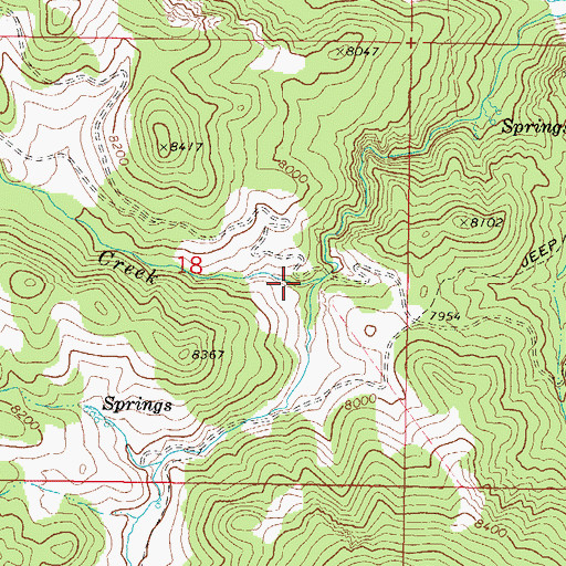 Topographic Map of Indian Hollow, UT