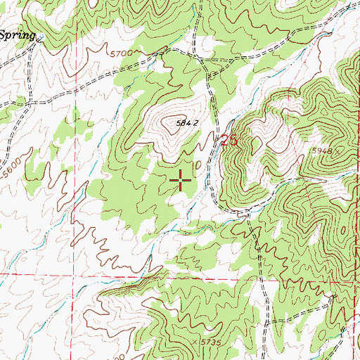 Topographic Map of Indian Hollow, UT