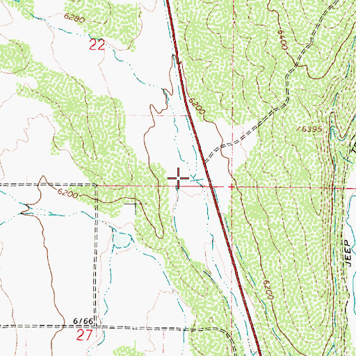 Topographic Map of Indian Spring Hollow, UT