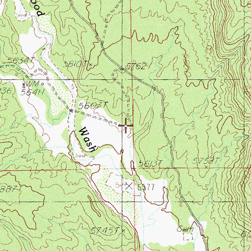 Topographic Map of Indian Village, UT