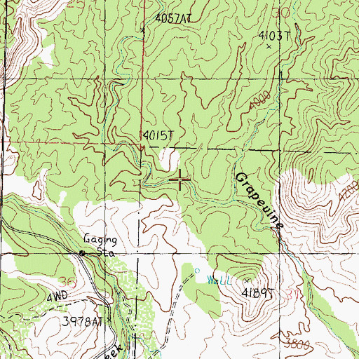 Topographic Map of Italian Wash, UT