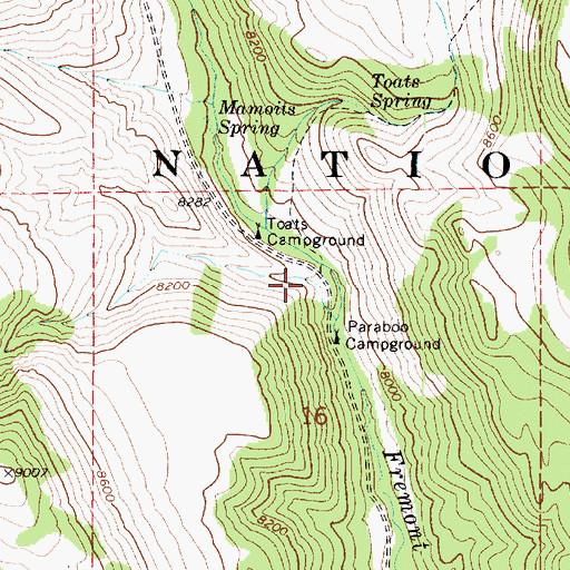 Topographic Map of Ivie Canyon, UT