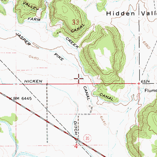 Topographic Map of Jasper Pike Canal, UT