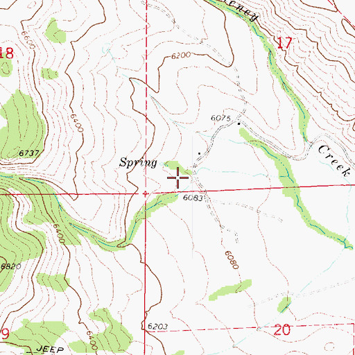Topographic Map of Jebo Canyon, UT