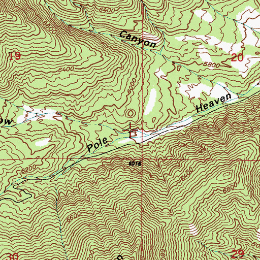 Topographic Map of Jennings Hollow, UT