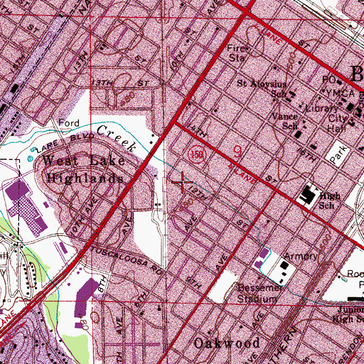 Topographic Map of Friendship Baptist Church, AL