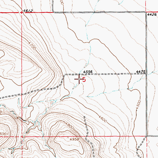 Topographic Map of Johnson Canyon, UT