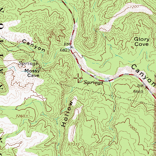 Topographic Map of Jolley Hollow, UT