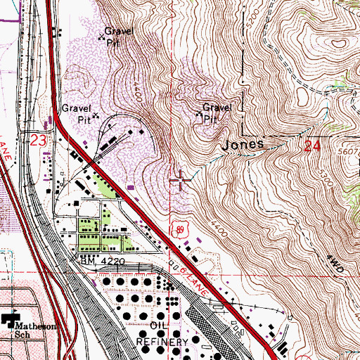 Topographic Map of Jones Canyon, UT