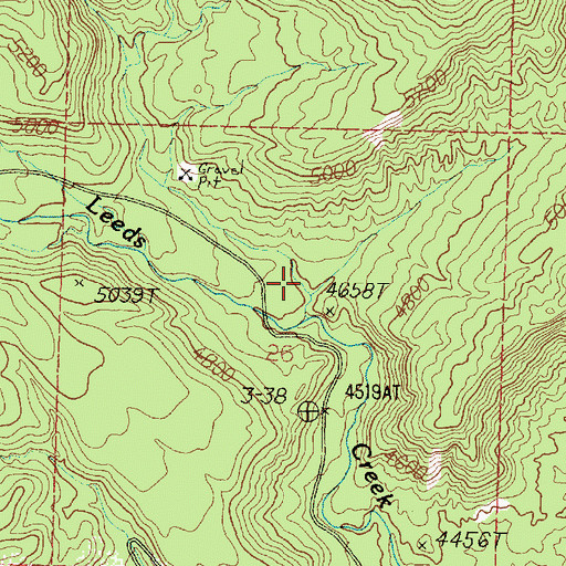 Topographic Map of Jones Hollow, UT
