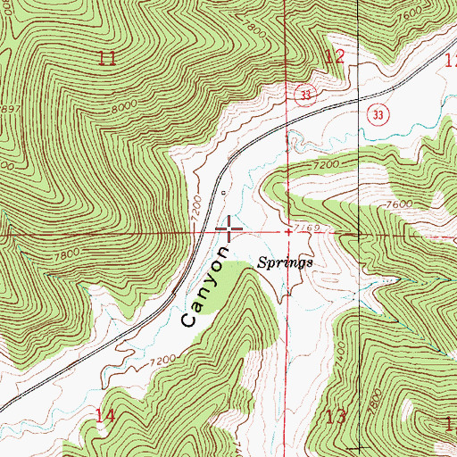 Topographic Map of Jones Hollow, UT