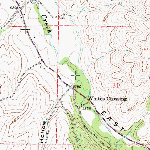 Topographic Map of Jones Hollow, UT