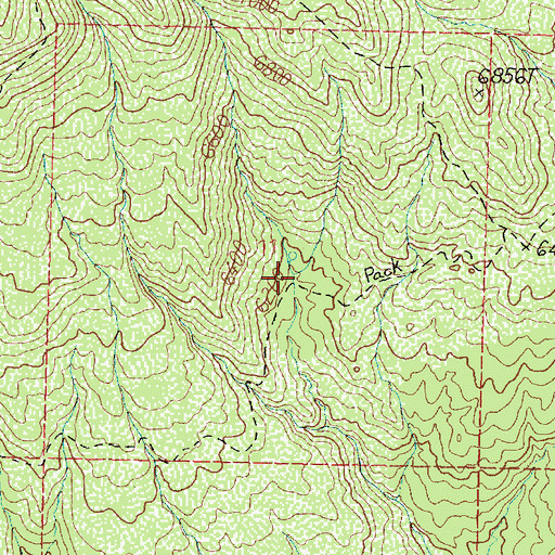 Topographic Map of Jones Hollow Reservoir, UT