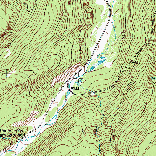 Topographic Map of Joulious Creek, UT